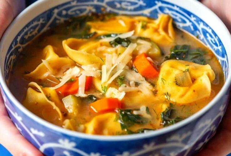 Kimchi Tortellini Soup Recipe
