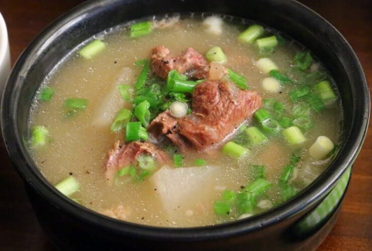 Seolleongtang Korean Beef Bone Soup Recipe
